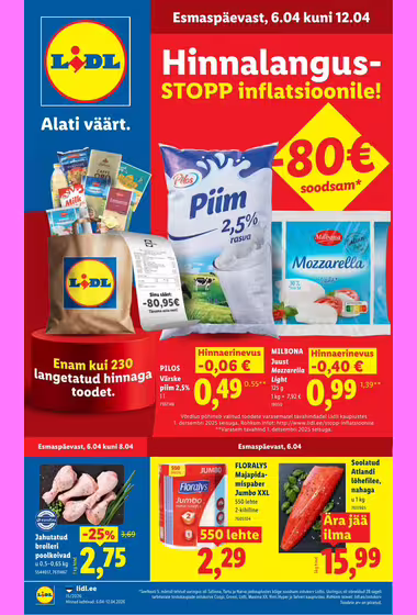 Lidl folleto de ofertas de alimentación (Válido del 04-04 al 04-12)