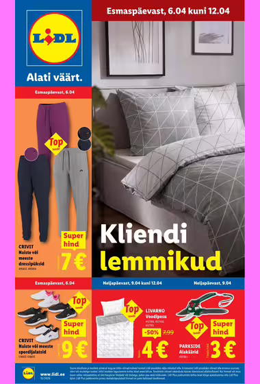 Lidl folleto de ofertas de no alimentación (Válido del 04-04 al 04-12)