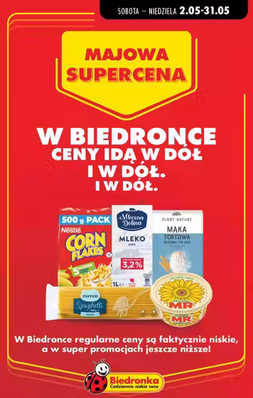 Leidinio virselis: Biedronka akcijų leidinys Nr. 1 (Galioja nuo 2026-05-02 iki 2026-05-31)