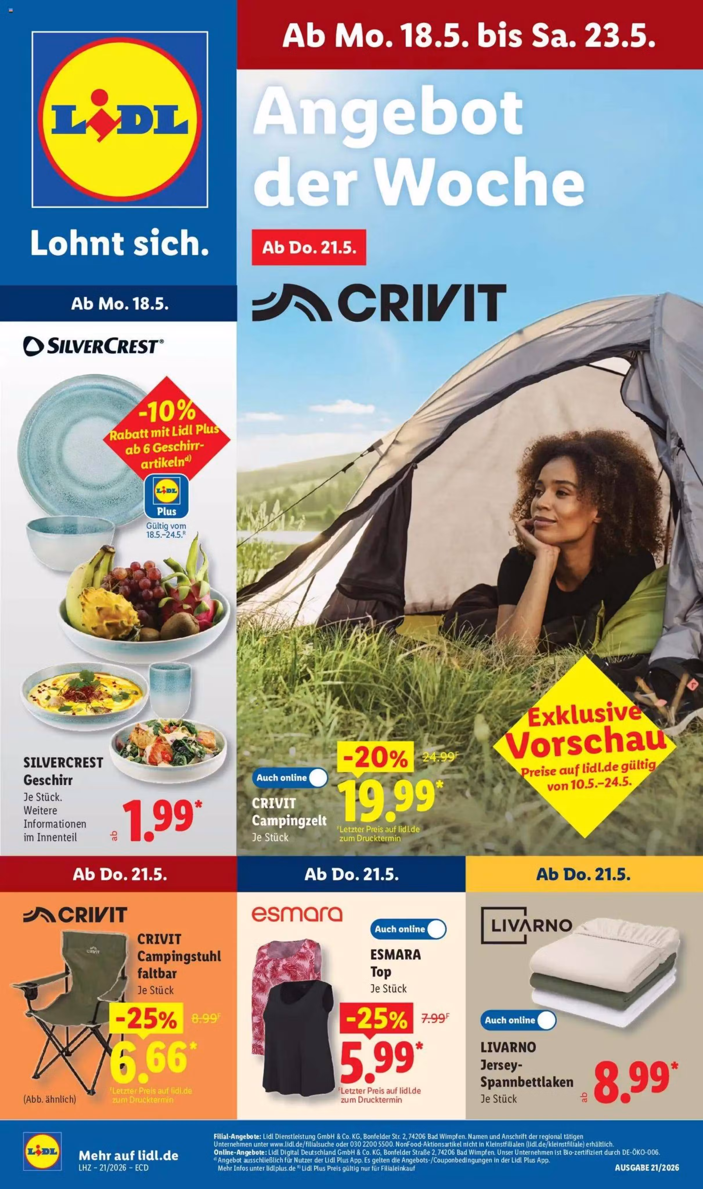 Leidinio perziura: Lidl akcijų leidinys Nr. 1 (Galioja nuo 2026-05-18 iki 2026-05-23)
