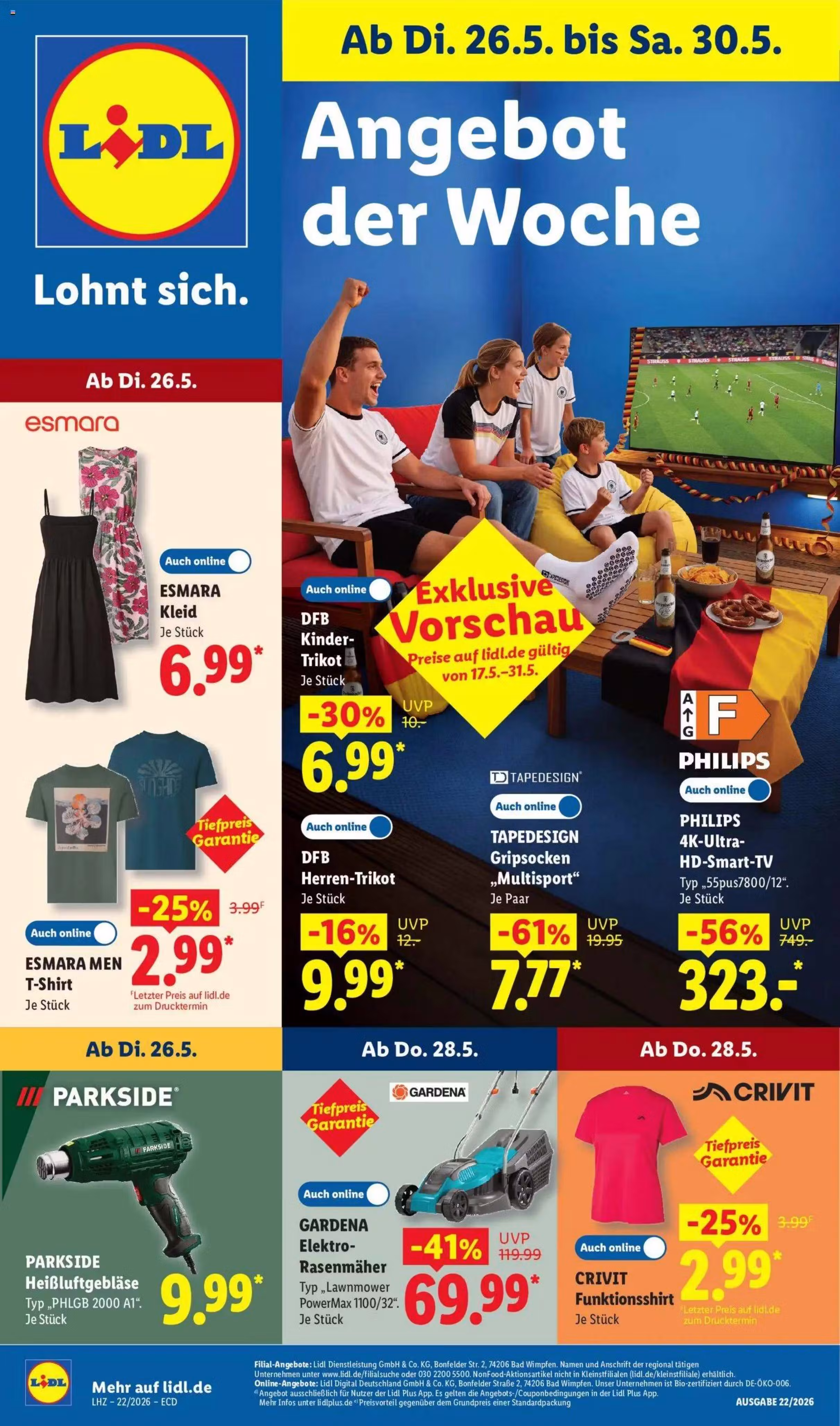Leidinio perziura: Lidl akcijų leidinys Nr. 1 (Galioja nuo 2026-05-26 iki 2026-05-30)