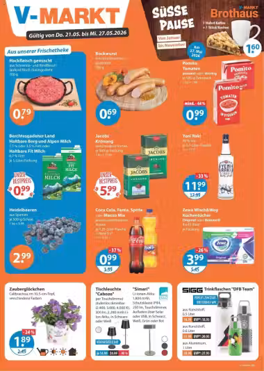 Leidinio virselis: Mix Markt Fleisch akcijų leidinys Nr. 1 (Galioja nuo 2026-05-21 iki 2026-05-27)