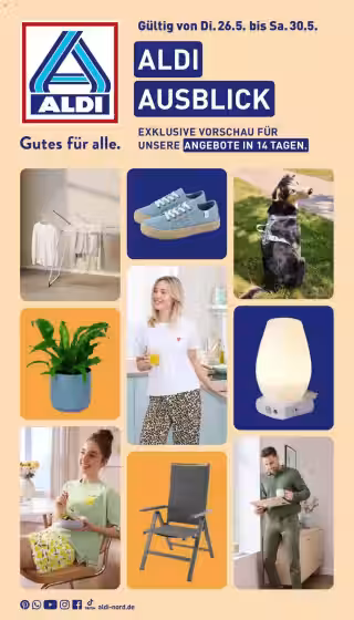 Brochure cover: Aldi Nord promotions leaflet Nr. 1 (Valid from 2026-05-26 to 2026-05-30)