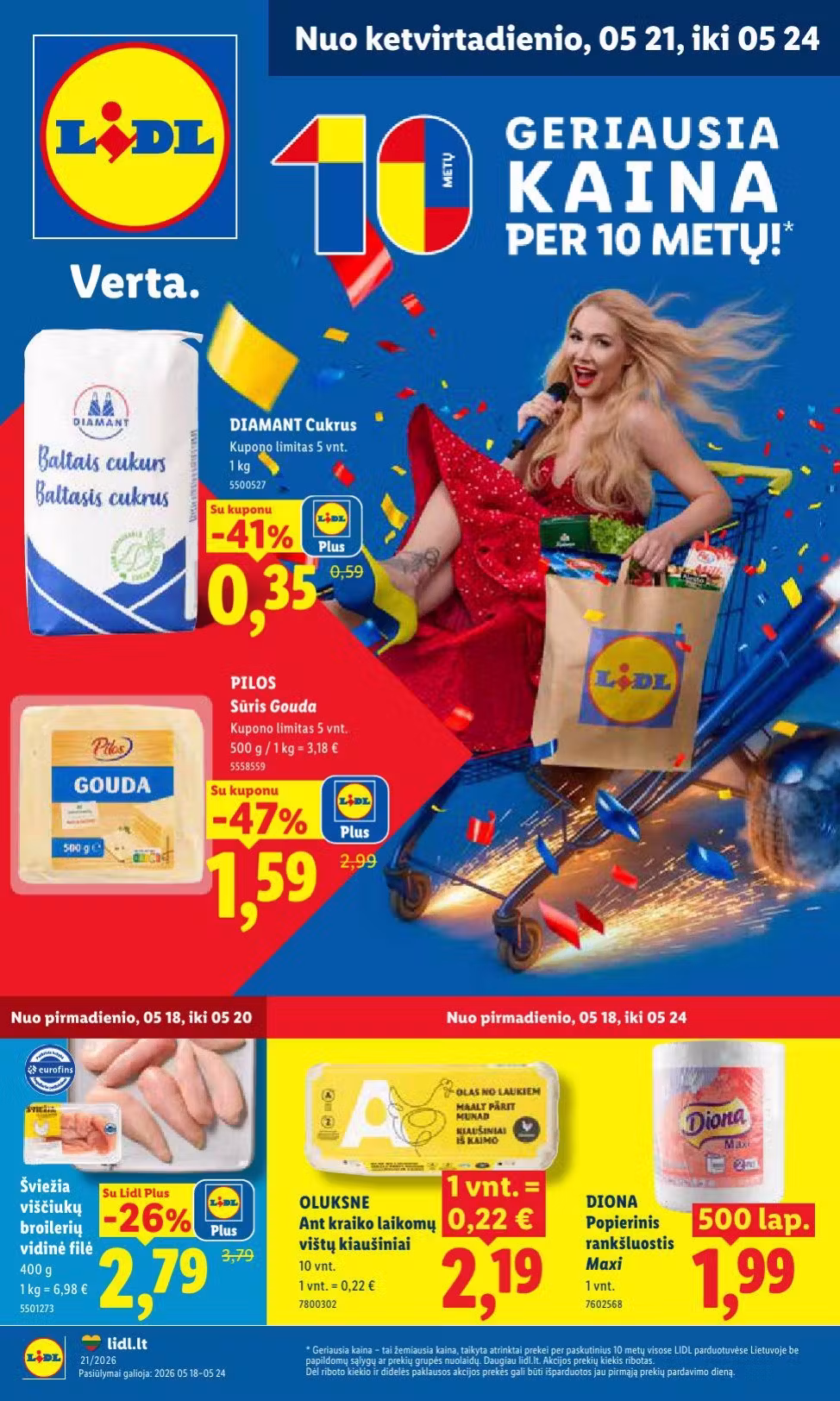 Leidinio perziura: Lidl akcijų leidinys Nr. 1 (Galioja nuo 2026-05-18 iki 2026-05-24)