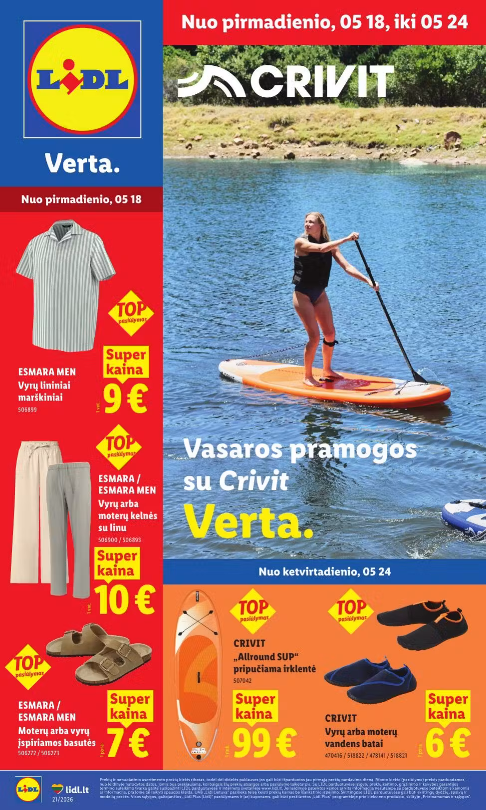 Leidinio perziura: Lidl ne maisto prekių akcijų leidinys Nr. 2 (Galioja nuo 2026-05-18 iki 2026-05-24)