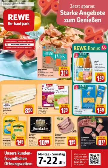 Leidinio virselis: Rewe akcijų leidinys Nr. 1 (Galioja nuo 2026-05-18 iki 2026-05-24)