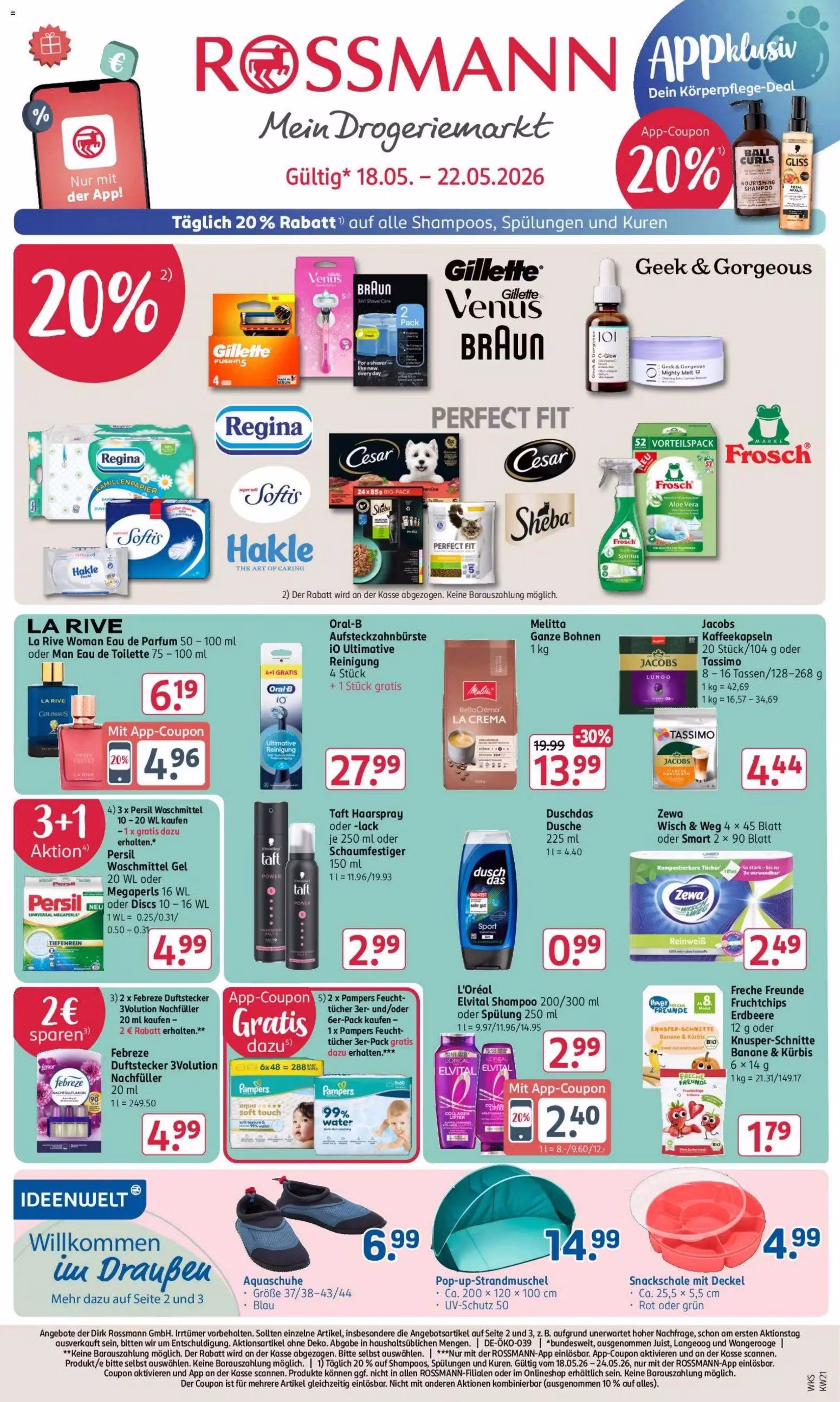 Leidinio perziura: Rossmann akcijų leidinys (Galioja nuo 2026-05-18 iki 2026-05-22)
