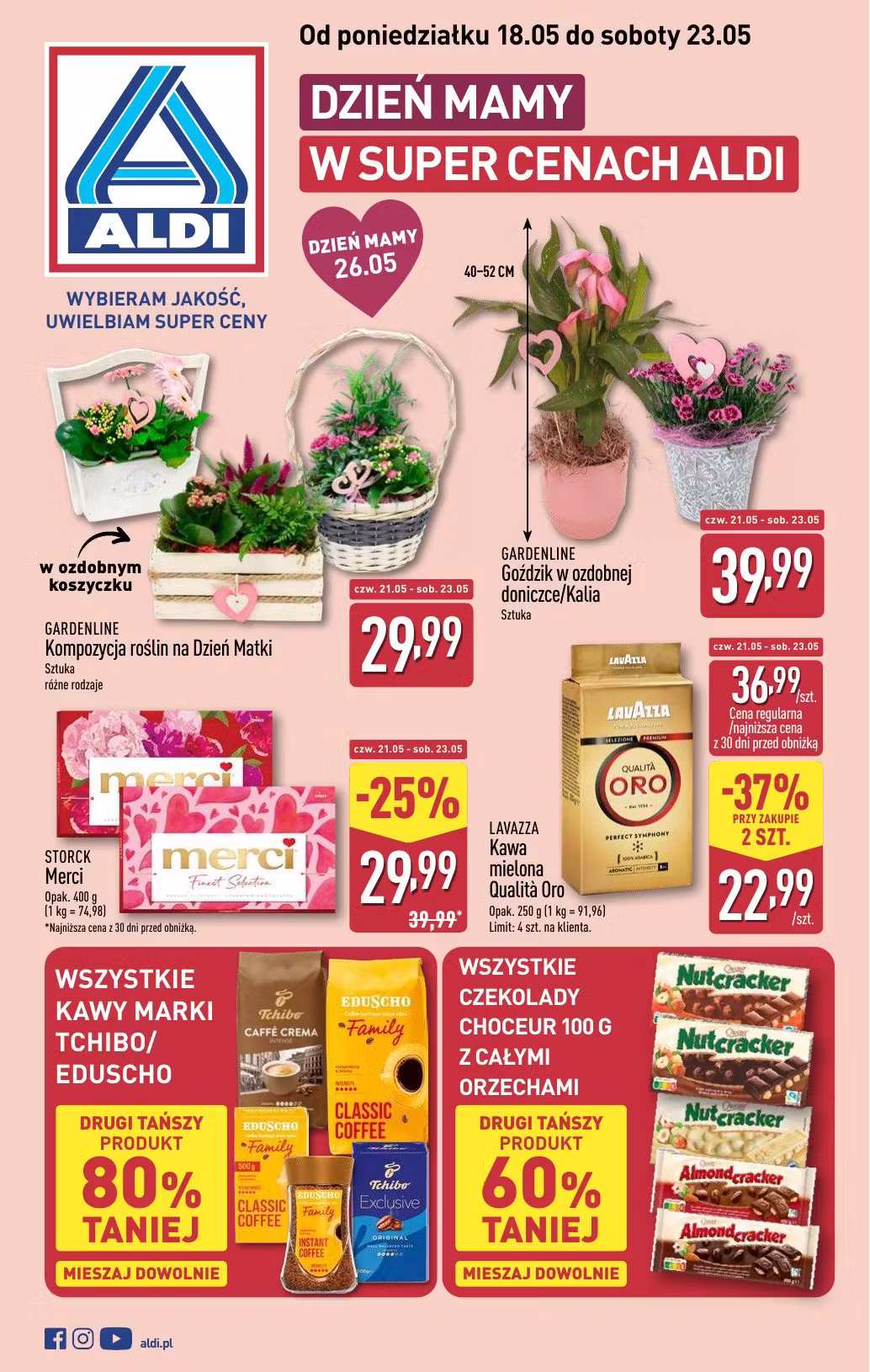Leidinio perziura: Aldi akcijų leidinys Nr. 1 (Galioja nuo 2026-05-18 iki 2026-05-23)