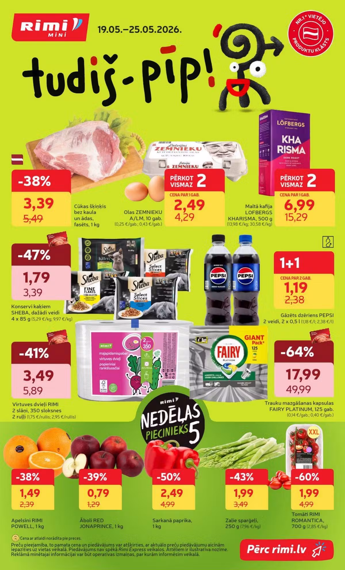 Leidinio perziura: Rimi Latvia akcijų leidinys Nr. 2 (Galioja nuo 2026-05-19 iki 2026-05-25)