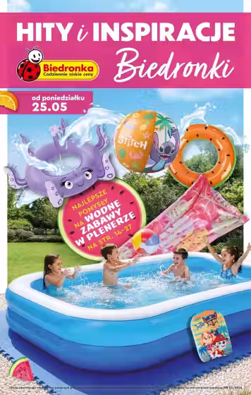 Brochure cover: Biedronka promotions leaflet (Valid from 2026-05-25 to 2026-06-10)