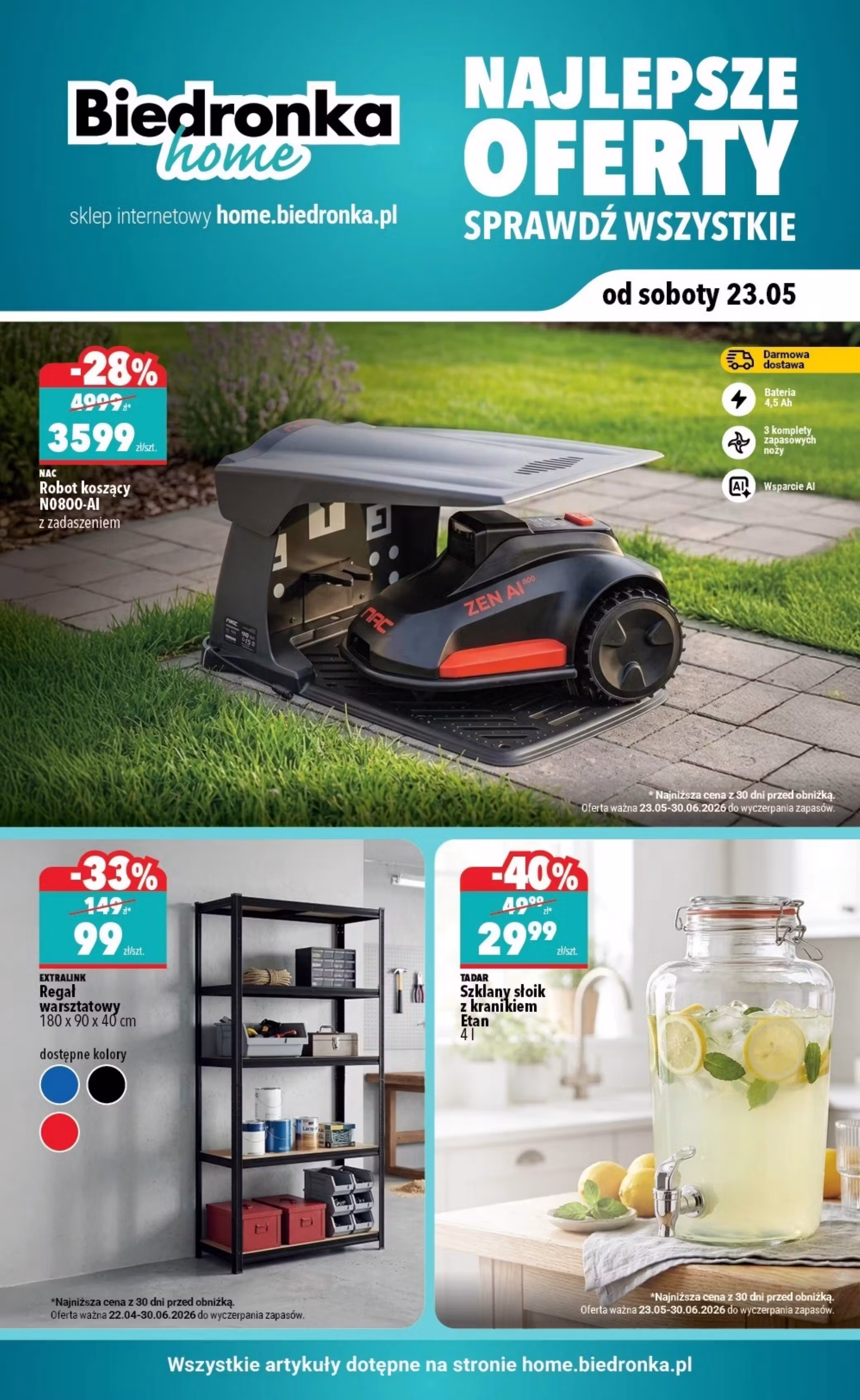 Brochure preview: Biedronka promotions leaflet (Valid from 2026-05-23 to 2026-06-30)