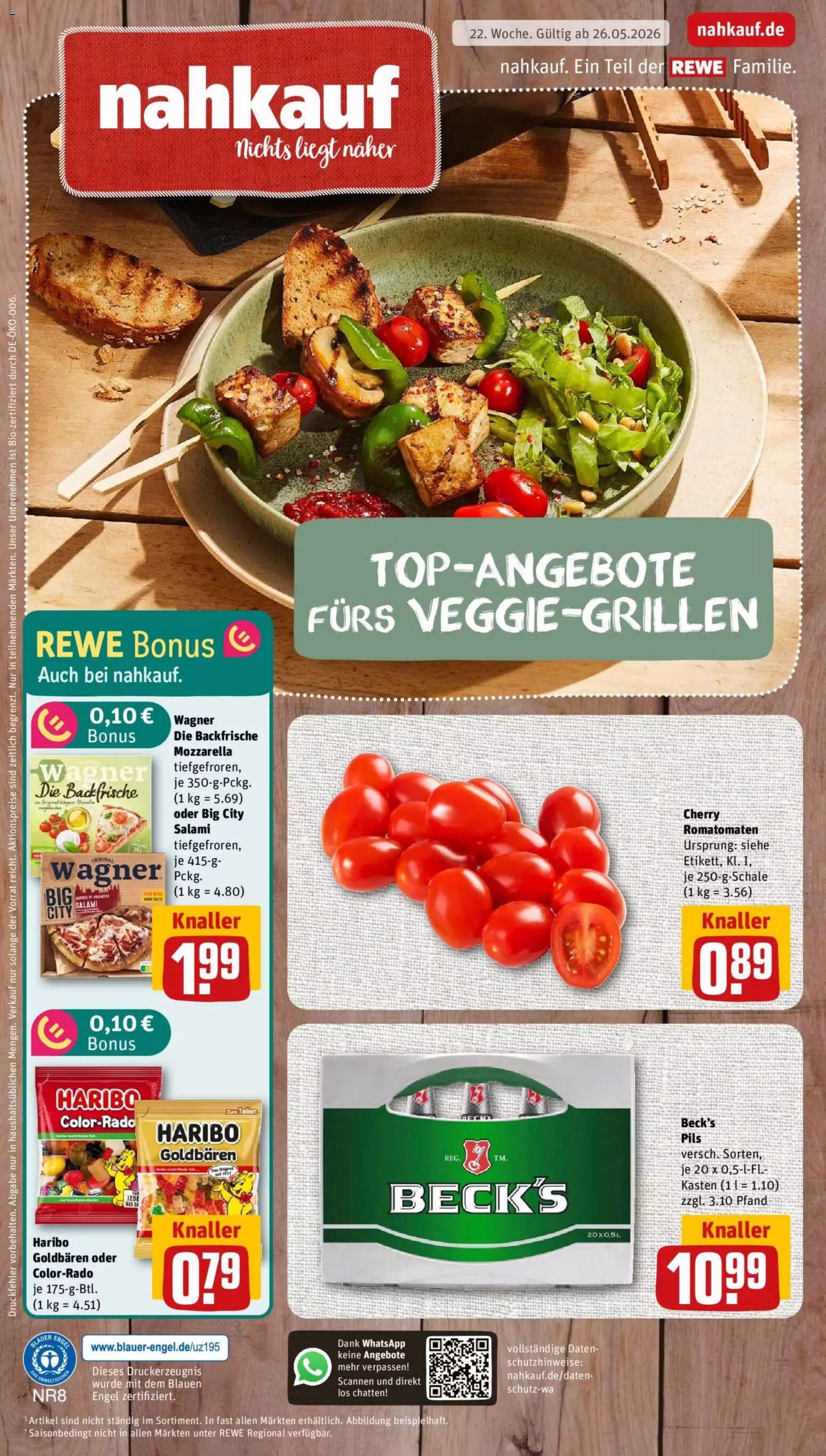 Brochure preview: Rewe promotions leaflet (Valid from 2026-05-26 to 2026-05-31)