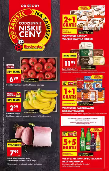 Brochure cover: Biedronka promotions leaflet (Valid from 2026-05-27 to 2026-06-03)