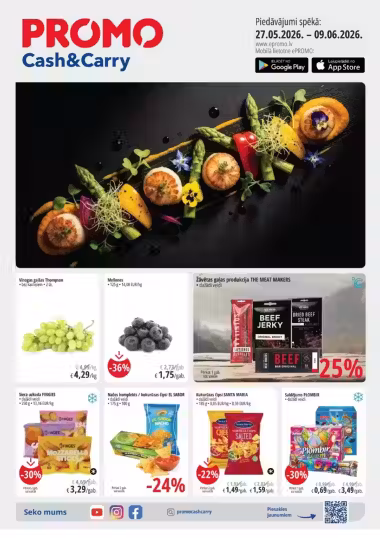 Leidinio virselis: PROMO Cash & Carry akcijų leidinys Nr. 2026 (Galioja nuo 2026-05-27 iki 2026-06-09)
