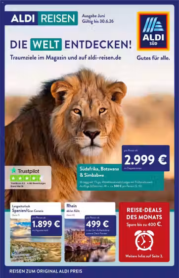 Brochure cover: Aldi Nord promotions leaflet Nr. 1 (Valid from 2026-06-01 to 2026-06-30)
