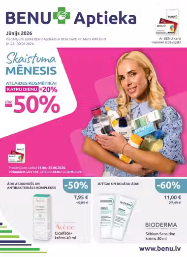 Brochure cover: Benu promotions leaflet (Valid from 2026-06-01 to 2026-06-30)