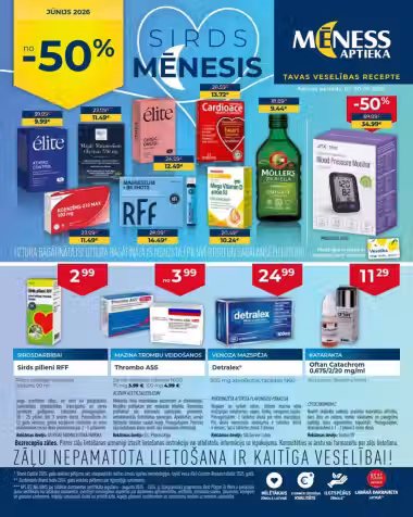 Brochure cover: Mēness Aptieka promotions leaflet Nr. 2026 (Valid from 2026-06-01 to 2026-06-30)