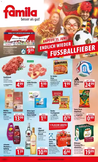 Brochure cover: Famila promotions leaflet (Valid from 2026-06-08 to 2026-06-13)