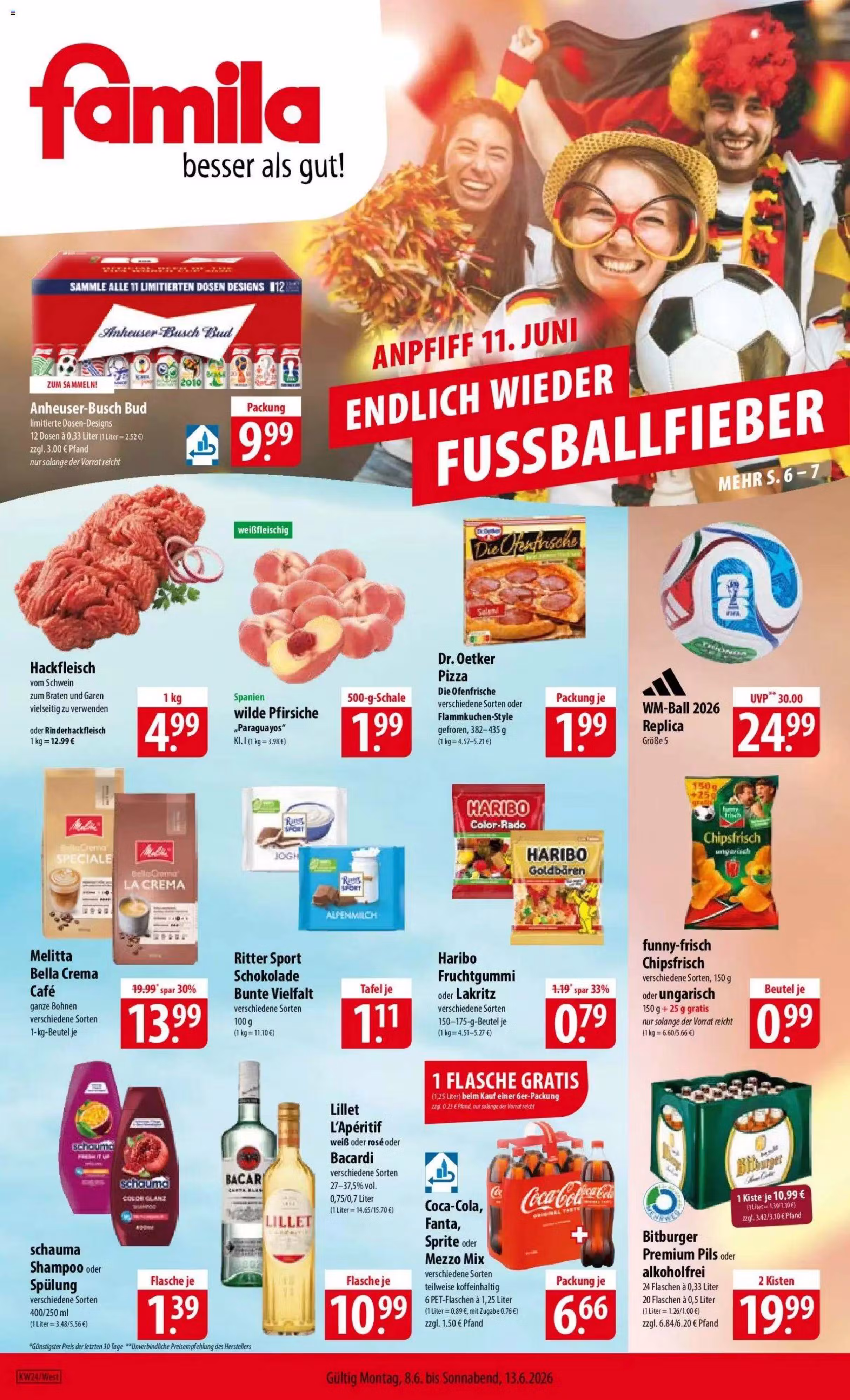 Brochure preview: Famila promotions leaflet Nr. 1 (Valid from 2026-06-08 to 2026-06-13)