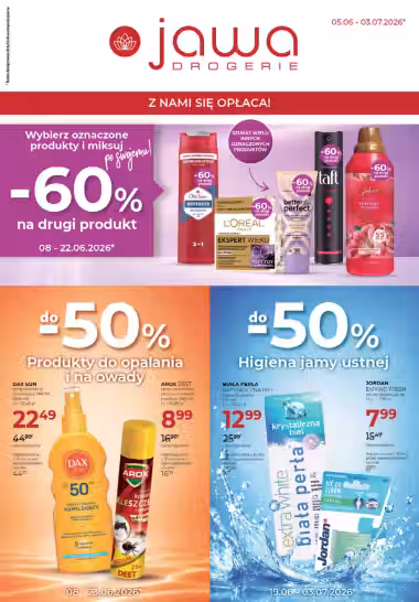 Brochure cover: Jawa promotions leaflet (Valid from 2026-06-06 to 2026-07-07)