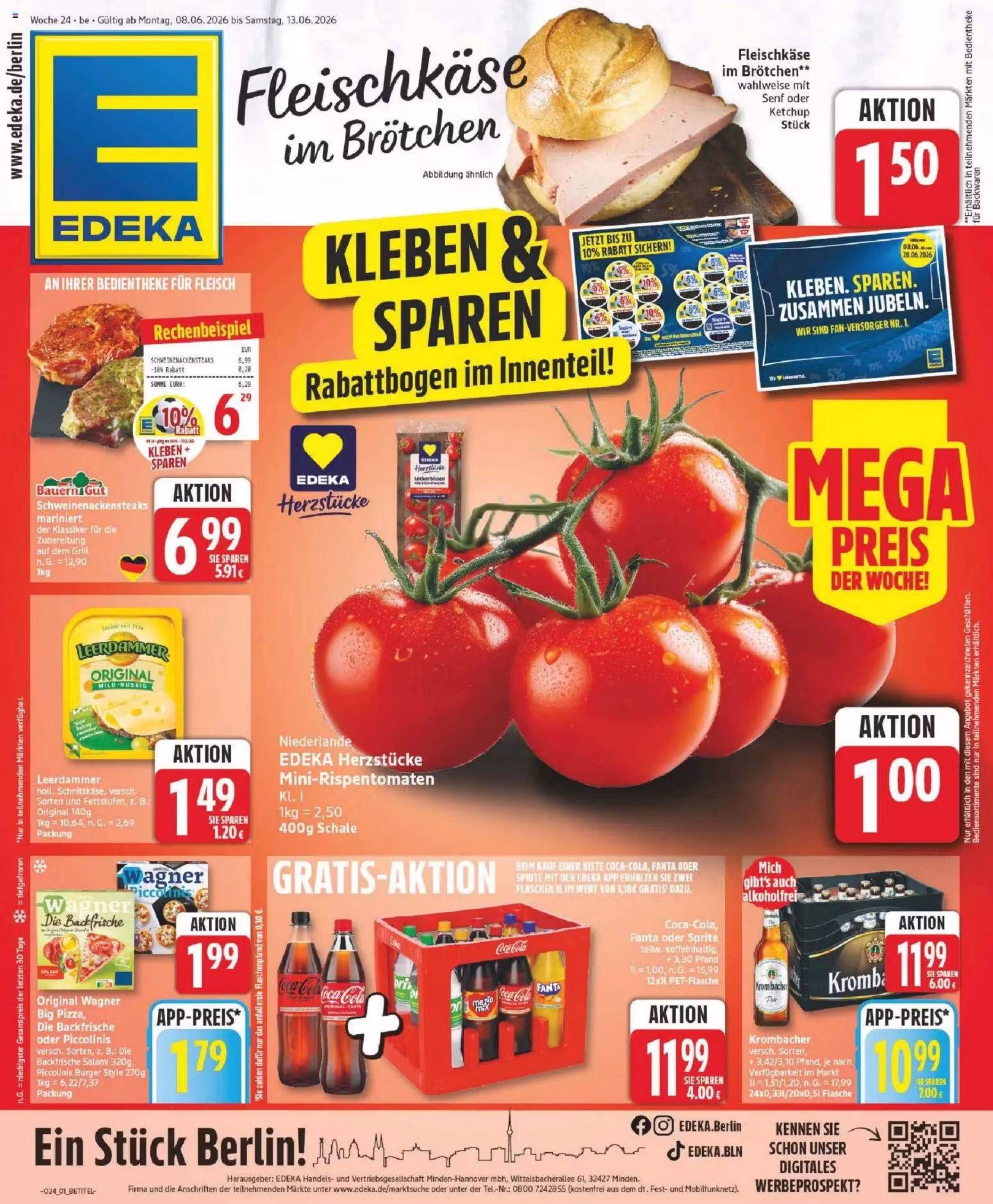 Brochure preview: Edeka Zurheide promotions leaflet Nr. 4 (Valid from 2026-06-08 to 2026-06-13)