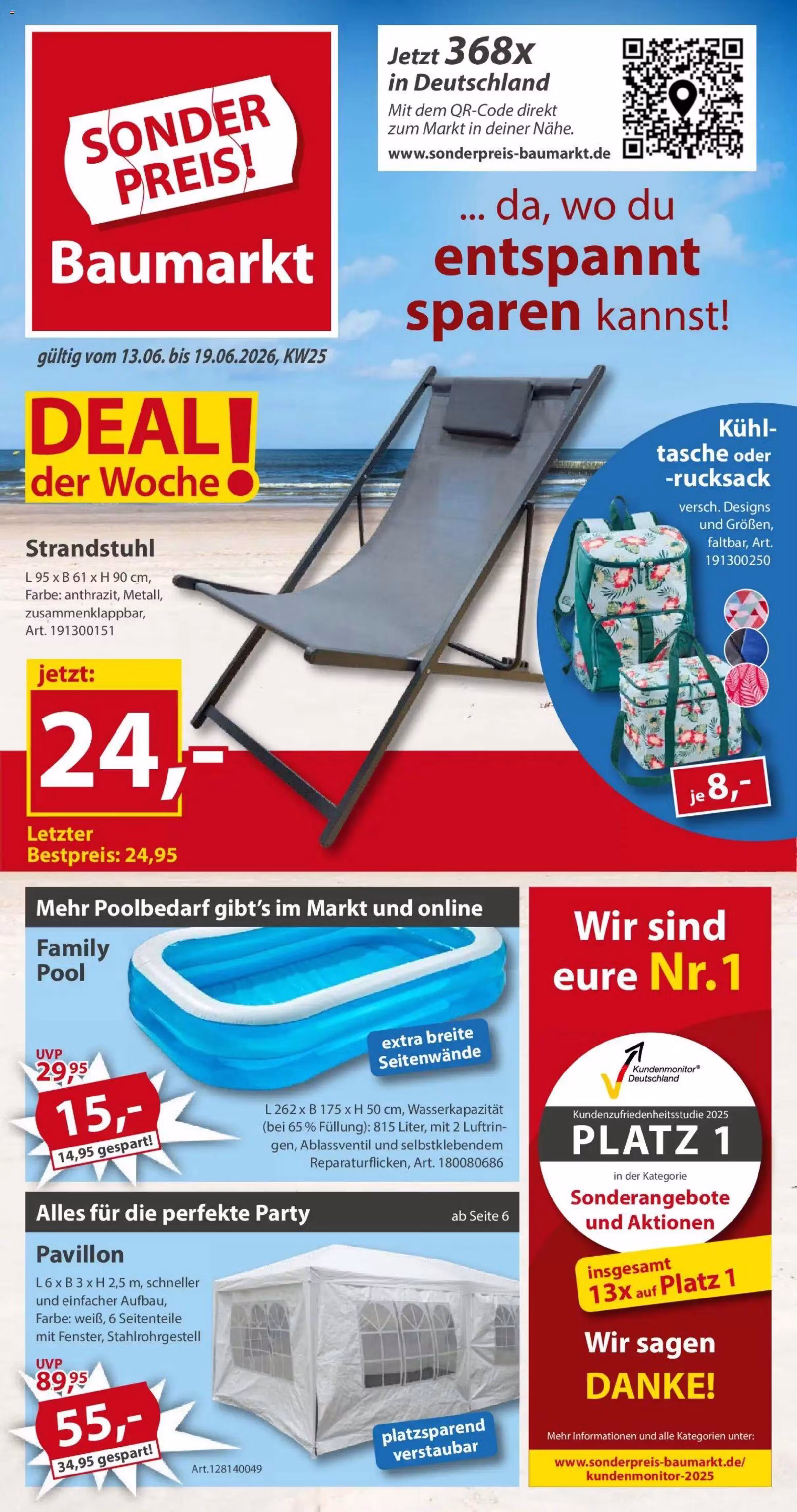 Brochure preview: Globus Baumarkt promotions leaflet (Valid from 2026-06-13 to 2026-06-19)