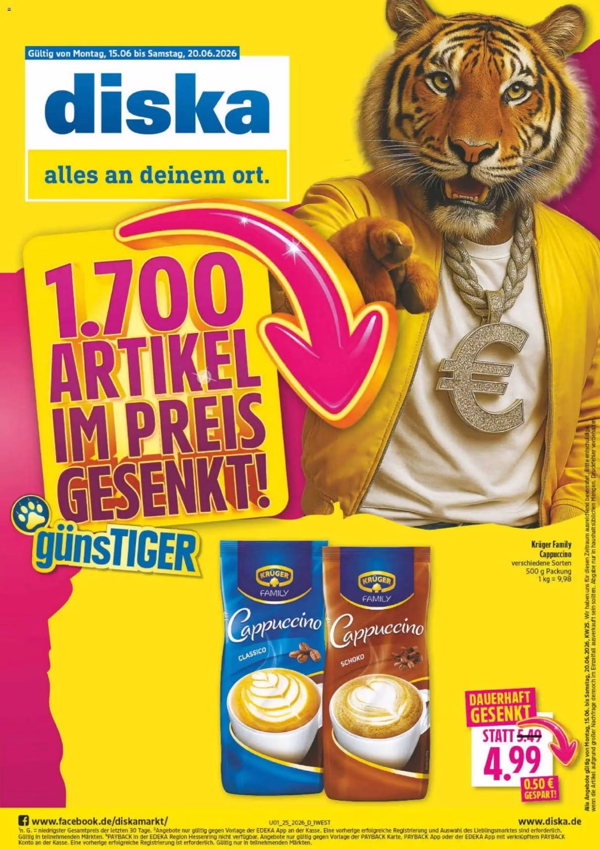 Brochure preview: Diska promotions leaflet Nr. 1 (Valid from 2026-06-15 to 2026-06-20)