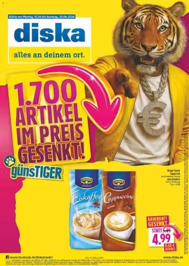 Brochure cover: Diska promotions leaflet Nr. 2 (Valid from 2026-06-15 to 2026-06-20)