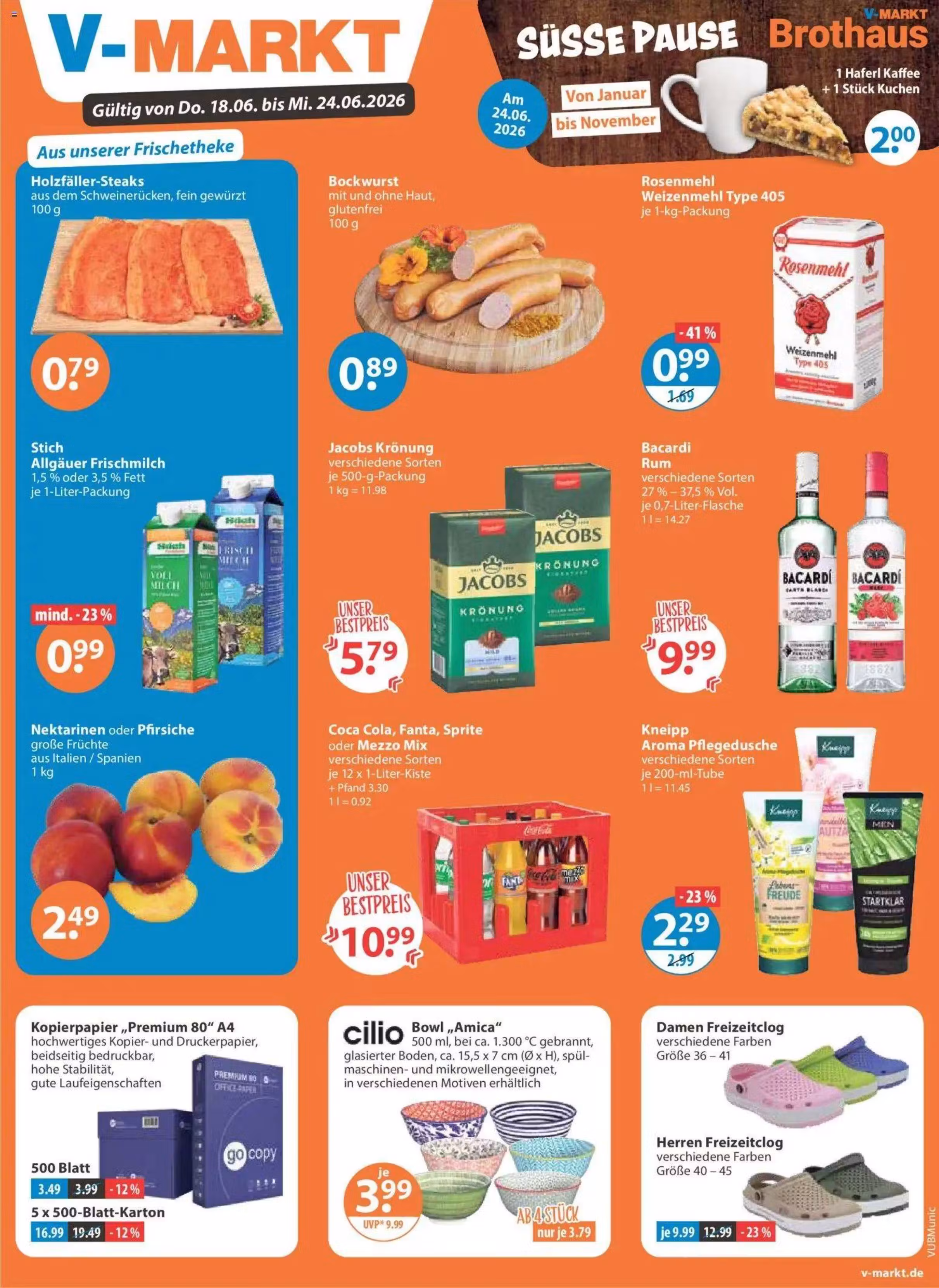 Brochure preview: Mix Markt Fleisch promotions leaflet Nr. 1 (Valid from 2026-06-18 to 2026-06-24)