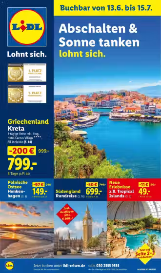 Brochure cover: Lidl promotions leaflet (Valid from 2026-06-13 to 2026-07-15)