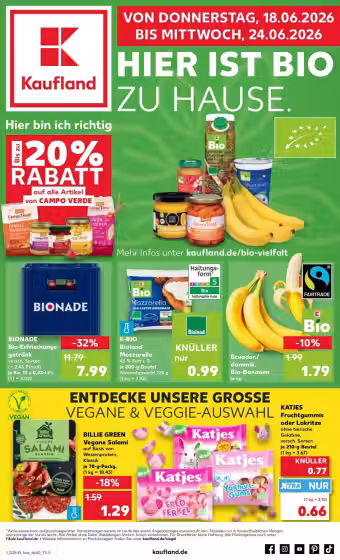 Okladka gazetki: Kaufland gazetka promocyjna Nr. 1 (Ważne od 2026-06-18 do 2026-06-24)