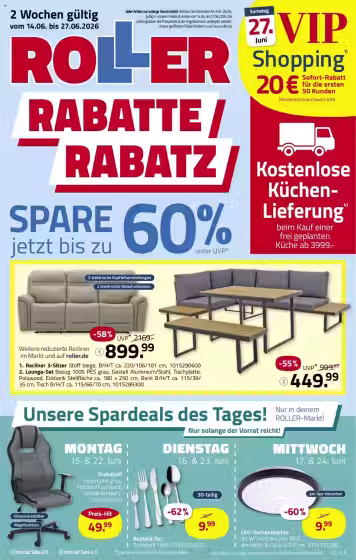 Kataloogi kaas: Roller sooduspakkumiste voldik (Kehtib alates 2026-06-14 kuni 2026-06-27)