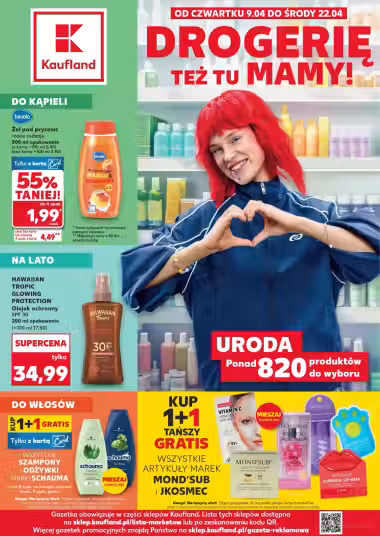 Brochure cover: Kaufland promotions leaflet (Valid from 2026-04-09 to 2026-04-22)