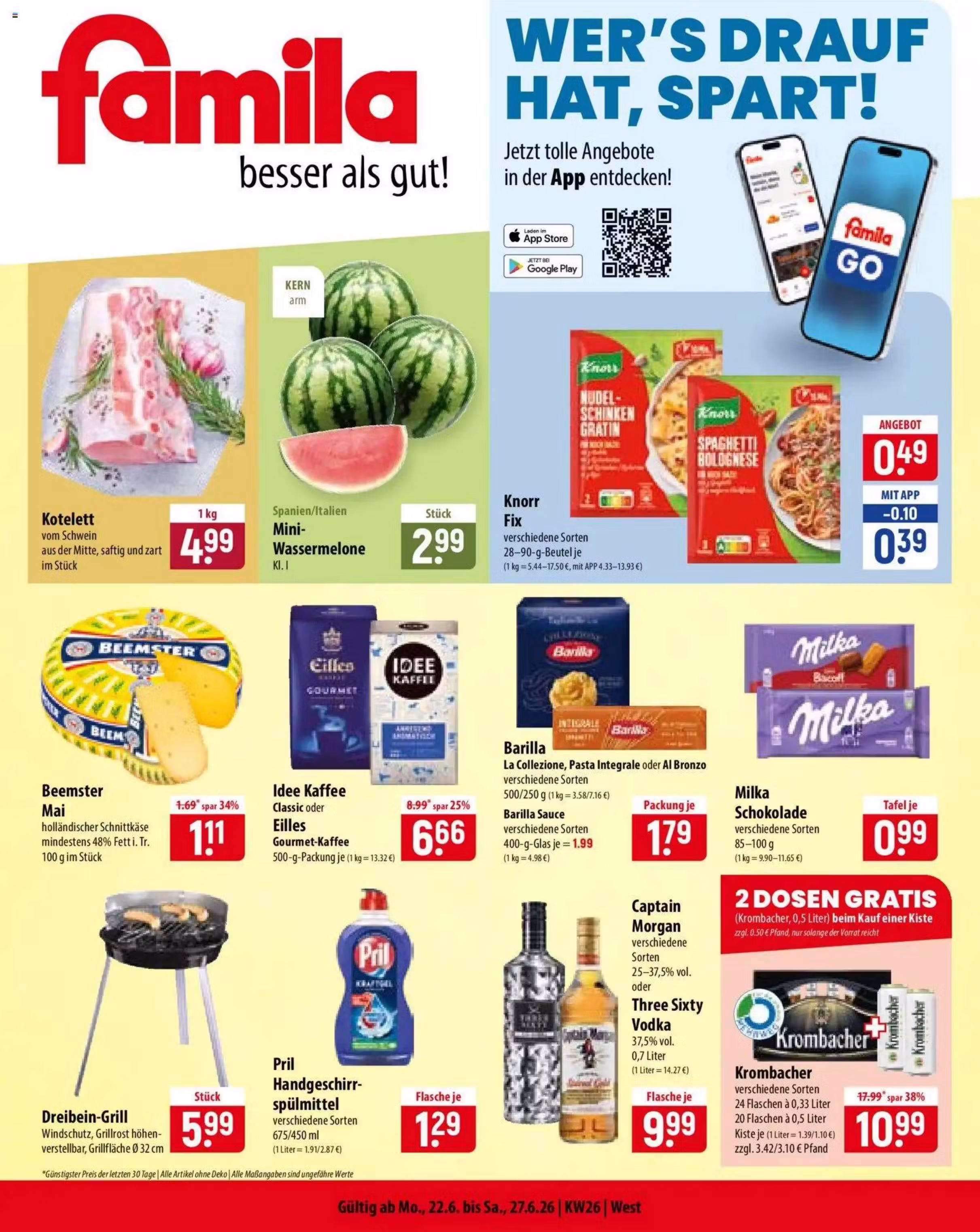Kataloogi eelvaade: Famila sooduspakkumiste voldik Nr. 1 (Kehtib alates 2026-06-22 kuni 2026-06-27)