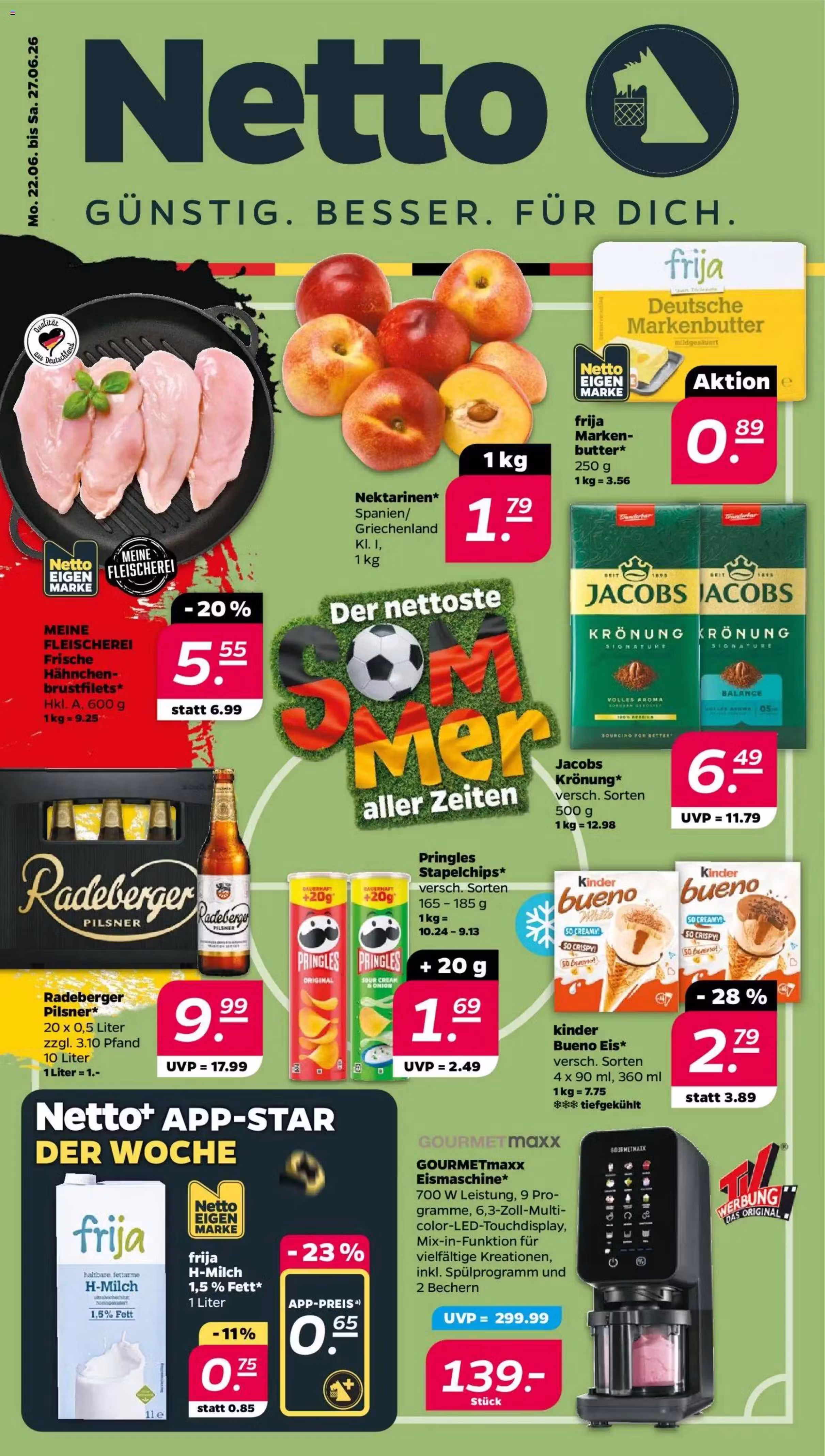 Kataloogi eelvaade: Netto sooduspakkumiste voldik Nr. 1 (Kehtib alates 2026-06-22 kuni 2026-06-27)