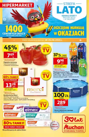 Bukleta vaks: Auchan akciju buklets Nr. 1 (Derīgs no 2026-06-18 līdz 2026-06-24)