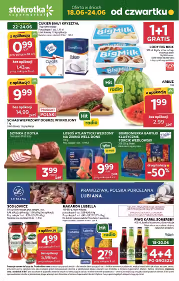 Brochure cover: Stokrotka promotions leaflet Nr. 1 (Valid from 2026-06-18 to 2026-06-24)