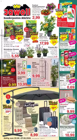 Brochure cover: Jawoll promotions leaflet (Valid from 2026-06-22 to 2026-06-27)