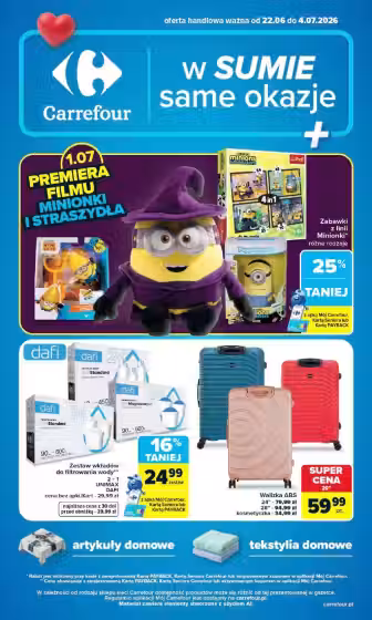 Kataloogi kaas: Carrefour sooduspakkumiste voldik Nr. 1 (Kehtib alates 2026-06-22 kuni 2026-07-04)