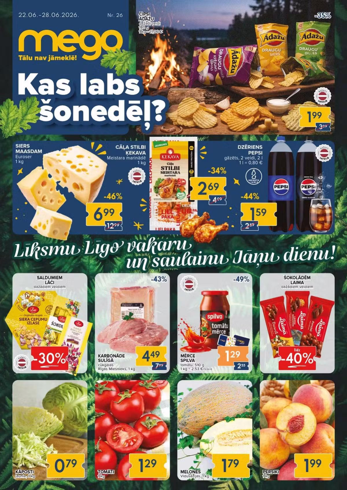 Leidinio perziura: Mego akcijų leidinys (Galioja nuo 2026-06-22 iki 2026-06-28)