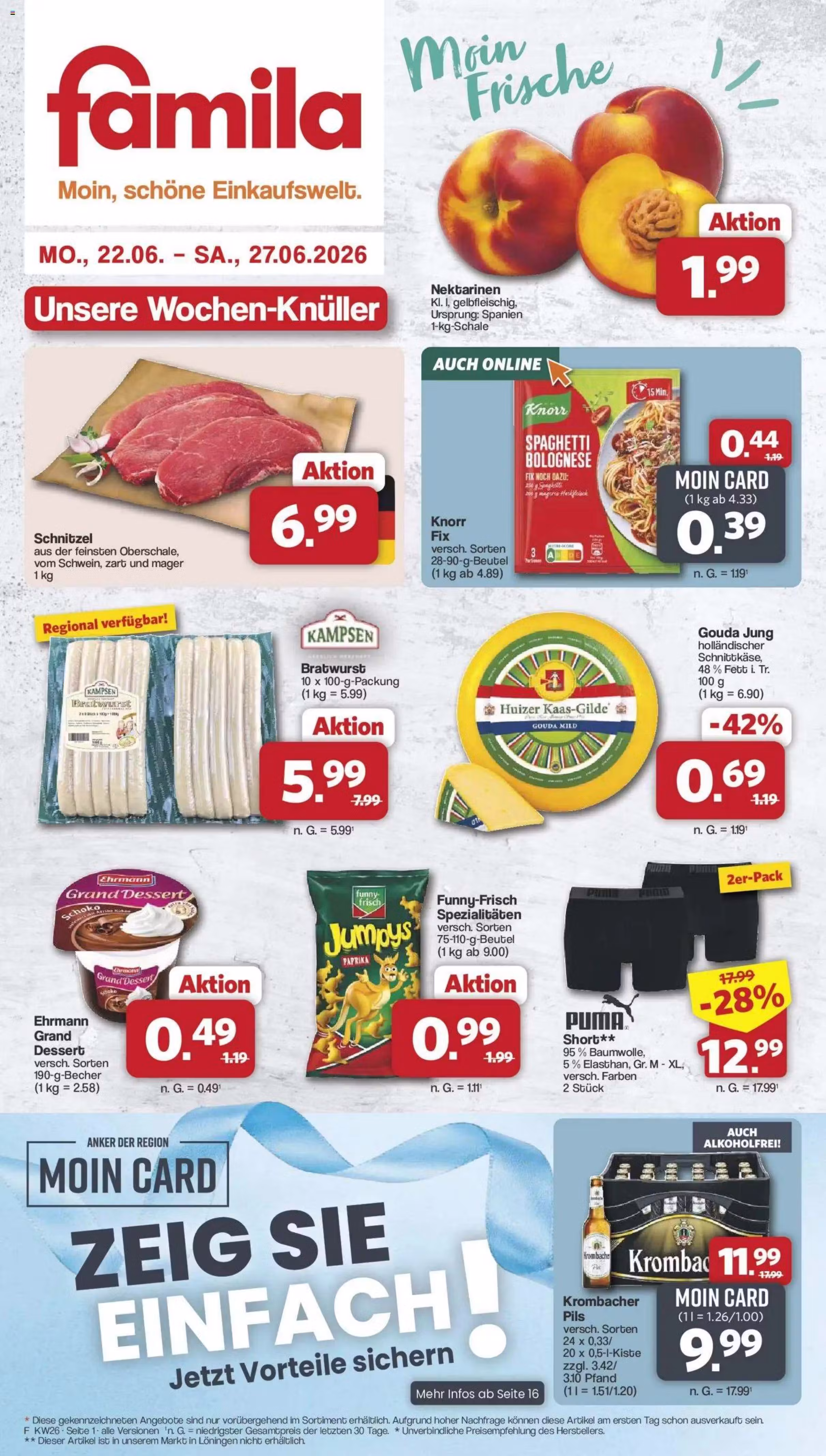 Kataloogi eelvaade: Famila sooduspakkumiste voldik Nr. 2 (Kehtib alates 2026-06-22 kuni 2026-06-27)