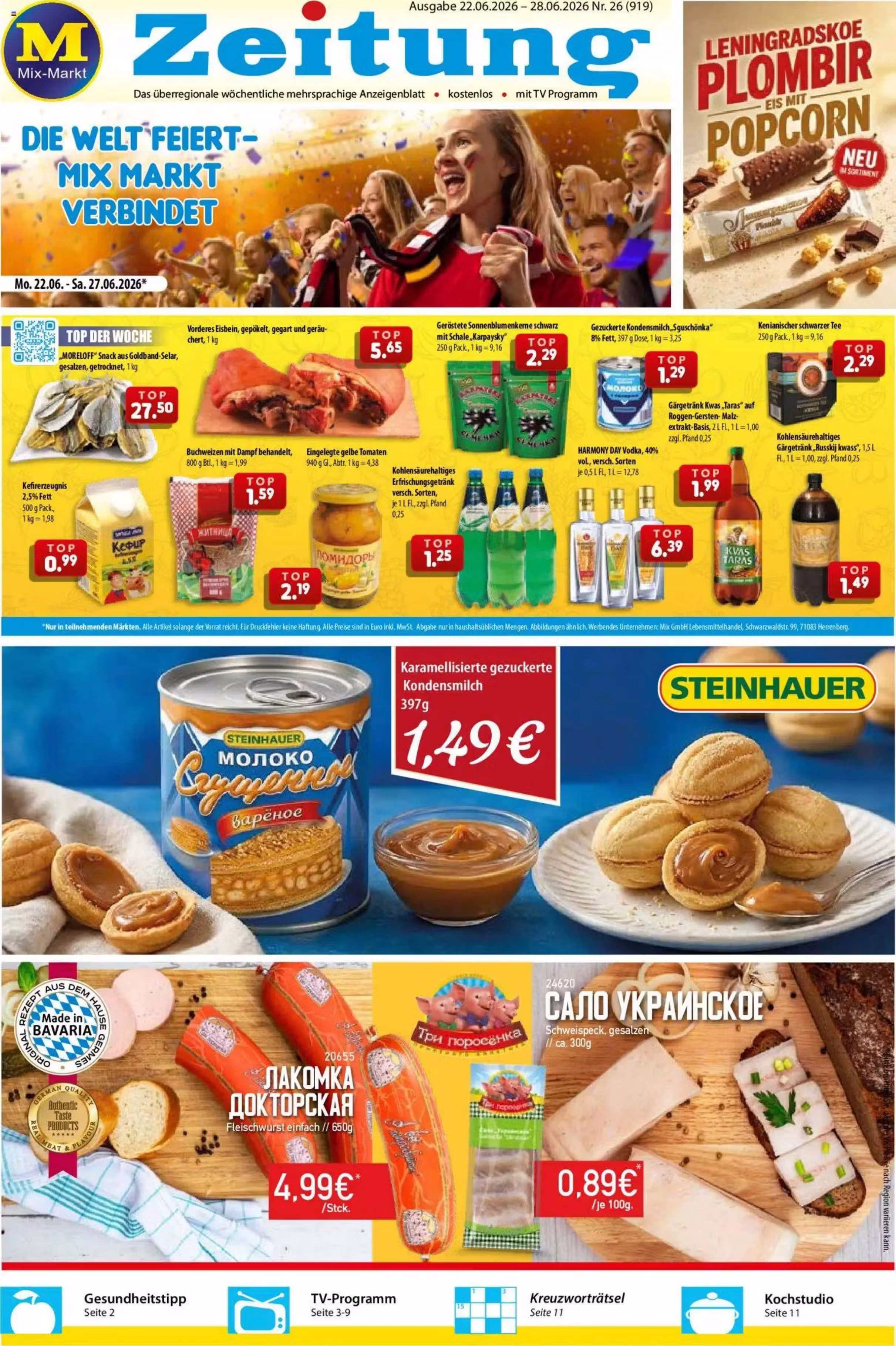 Vista previa del folleto: Mix Markt Fleisch folleto de ofertas (Válido del 2026-06-22 al 2026-06-28)