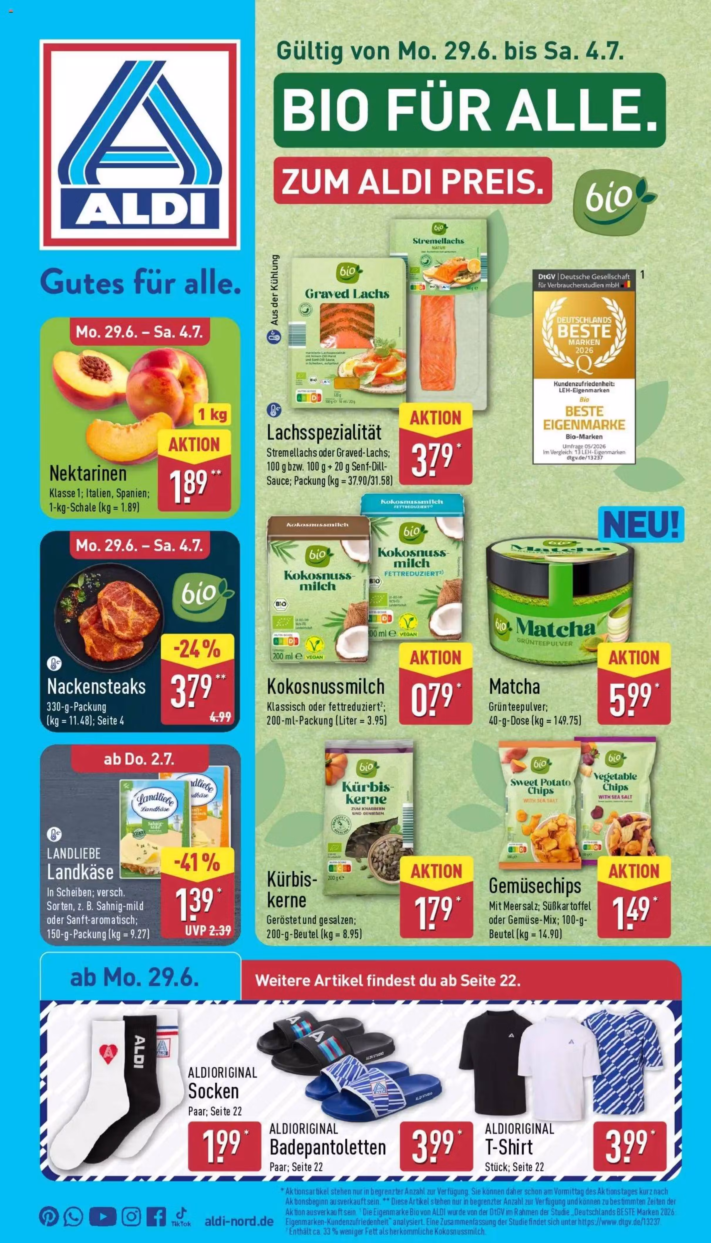 Brochure preview: Aldi Nord promotions leaflet Nr. 2 (Valid from 2026-06-29 to 2026-07-04)