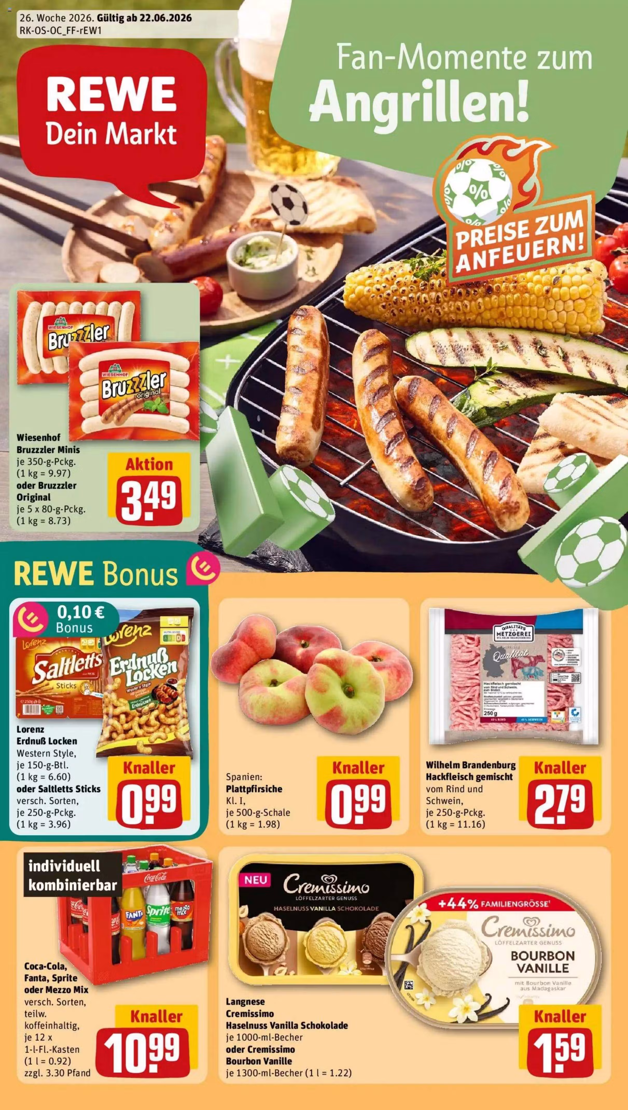 Prospekt-Vorschau: Rewe Angebotsprospekt (Gültig von 2026-06-22 bis 2026-06-27)