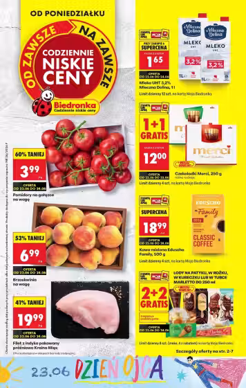 Brochure cover: Biedronka promotions leaflet Nr. 1 (Valid from 2026-06-22 to 2026-06-28)