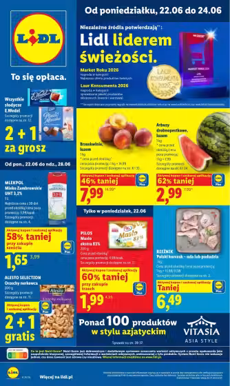 Okladka gazetki: Lidl gazetka promocyjna (Ważne od 2026-06-22 do 2026-06-24)
