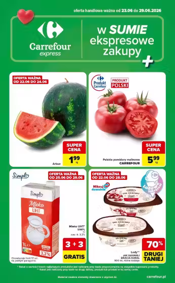 Kataloogi kaas: Carrefour sooduspakkumiste voldik Nr. 1 (Kehtib alates 2026-06-23 kuni 2026-06-29)