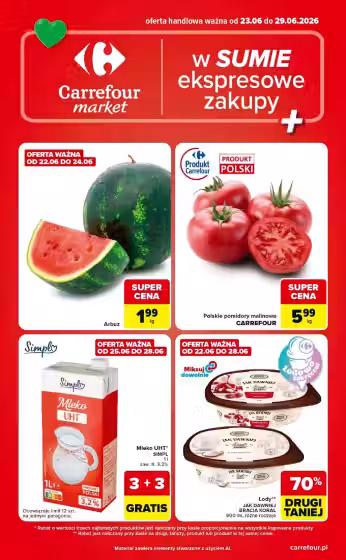 Kataloogi kaas: Carrefour sooduspakkumiste voldik Nr. 3 (Kehtib alates 2026-06-23 kuni 2026-06-29)