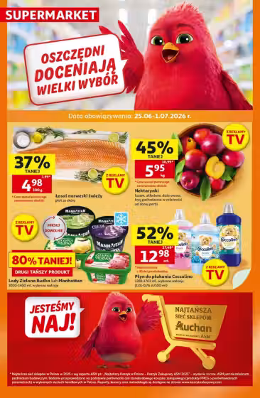Bukleta vaks: Auchan akciju buklets Nr. 1 (Derīgs no 2026-06-25 līdz 2026-07-01)