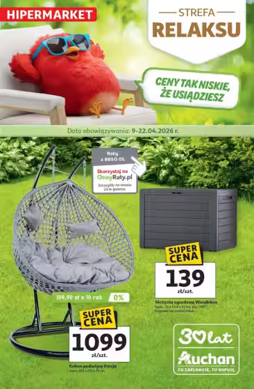 Brochure cover: Auchan promotions leaflet (Valid from 2026-04-09 to 2026-04-22)